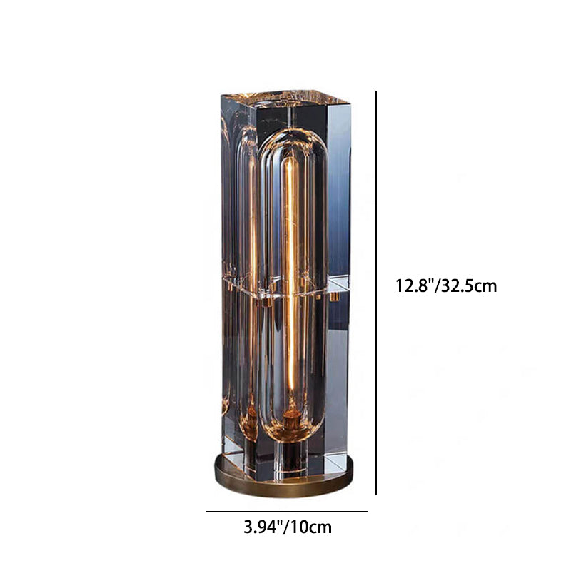 Moderne Kristall-Stereo-Geometrisches Design 1-Licht-Tischlampe