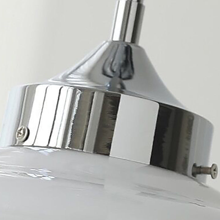Luz de techo semiempotrada de 1 luz con forma de tarta de huevo de hierro y vidrio de simplicidad contemporánea para sala de estar 