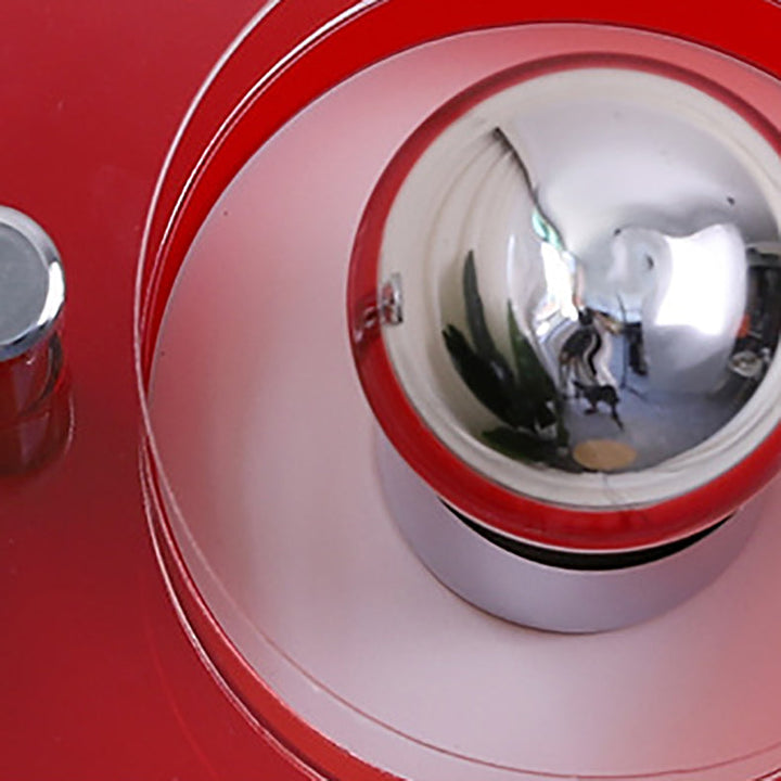 Lampe murale à une lumière en fer et acrylique, soucoupe volante multicouche minimaliste moderne pour salon 