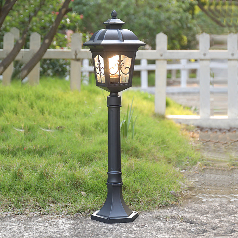 Luz de Paisaje de Césped Exterior de 1 Luz con Flecha Cuadrada de Flor Impermeable Industrial 