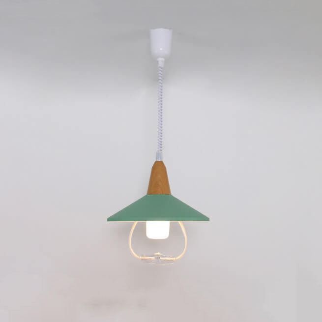 Moderno Macaron Aluminio Escalonado Retráctil Lámpara Colgante de 1 Luz 