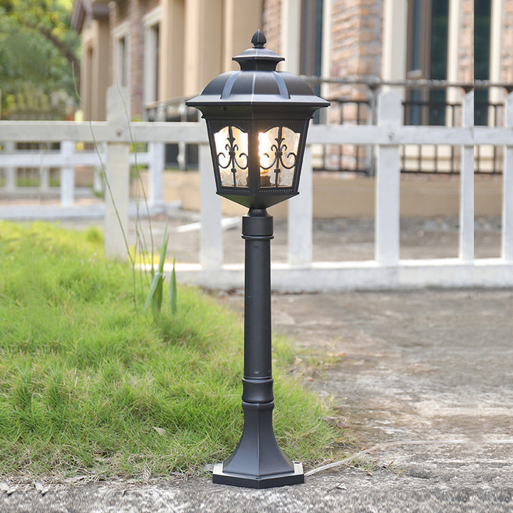 Luz de Paisaje de Césped Exterior de 1 Luz con Flecha Cuadrada de Flor Impermeable Industrial 