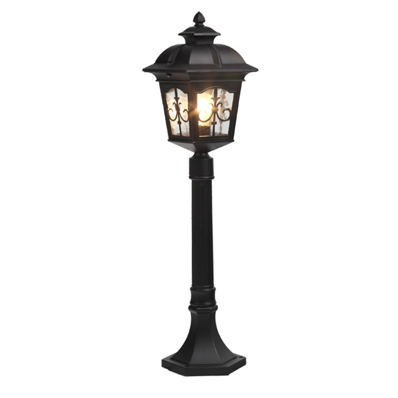 Luz de Paisaje de Césped Exterior de 1 Luz con Flecha Cuadrada de Flor Impermeable Industrial 