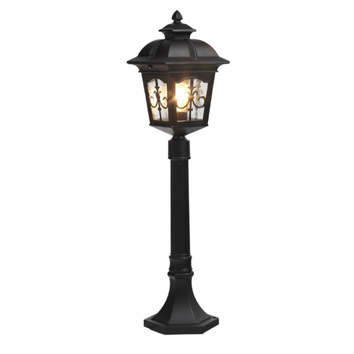 Luz de Paisaje de Césped Exterior de 1 Luz con Flecha Cuadrada de Flor Impermeable Industrial 