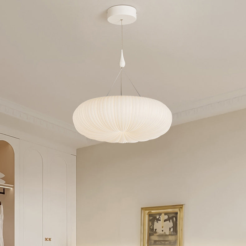 Lustre à suspension LED moderne minimaliste en acrylique avec abat-jour citrouille pour chambre 