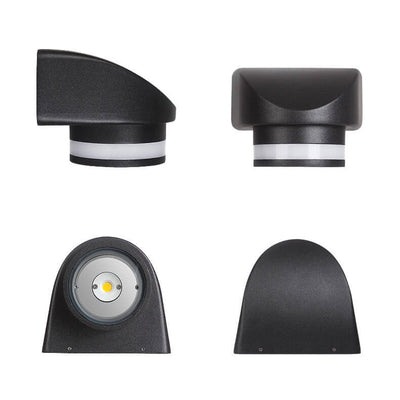 Aplique de pared con foco LED impermeable para exteriores industrial europeo 