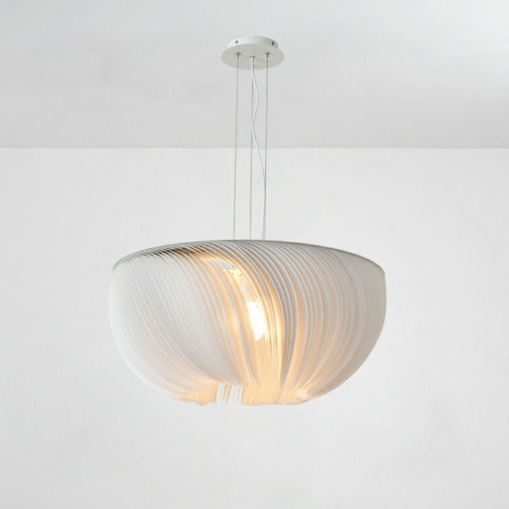 Hardware de linterna plisada de pergamino Wabi-Sabi japonés, luz colgante de 1 luz 