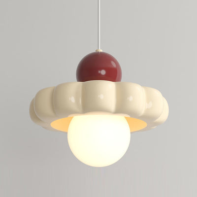 Moderno Minimalista Disco Esfera Aluminio Resina PE 1/3 Luz Colgante Para Dormitorio 