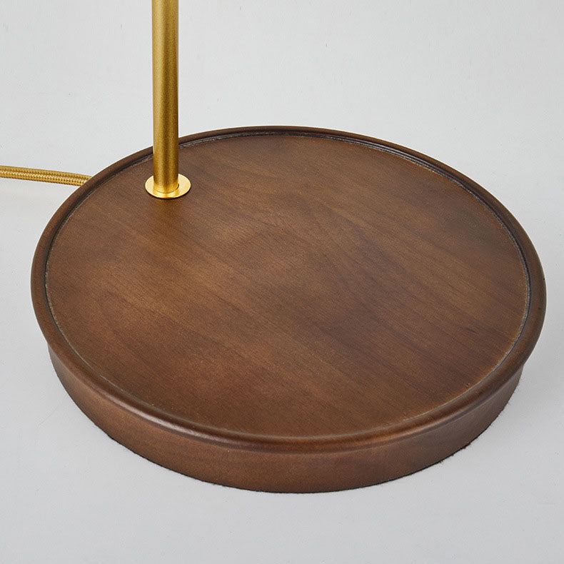 Lampe de Table 1 Lumière en Tissu Plissé Minimaliste Moderne avec Quincaillerie en Bois pour Chambre 
