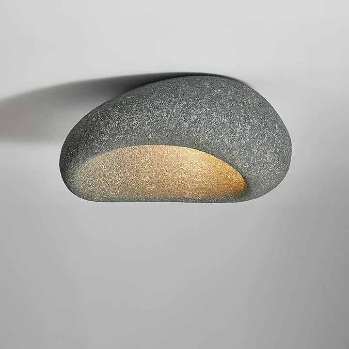 Plafonnier encastré à 1 lumière en mousse japonaise traditionnelle creusée pour salle à manger 