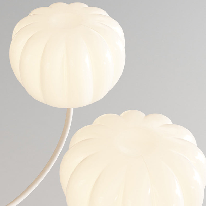 Tige courbée branche créative contemporaine citrouille PE fer lustre 5/6/8 lumières pour salon 