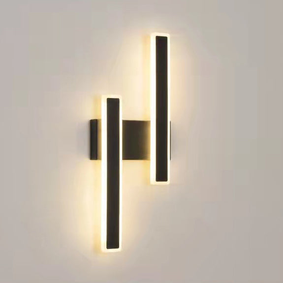 Moderne minimalistische geometrische Streifen Acryl Hardware LED Wandleuchte Lampe für Schlafzimmer 