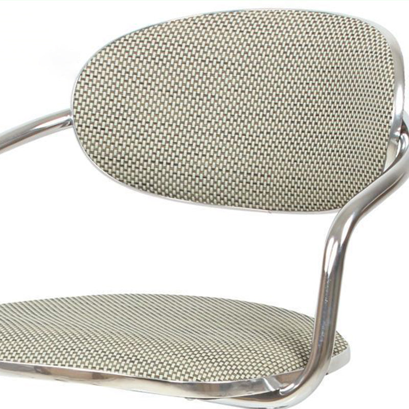 Contemporary Scandinavian Half Round PVC Wicker Plywood Iron Bar Stool Backrest For Dining Room