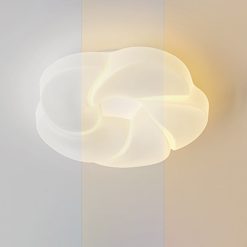 Moderne unbedeutende Deckenleuchte aus PE-Plätzchen-Wolken-Form-Eisen-LED für Schlafzimmer 