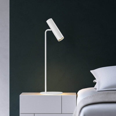 Contemporary Nordic Metal Cylinder 1-Light Table Lamp For Bedroom
