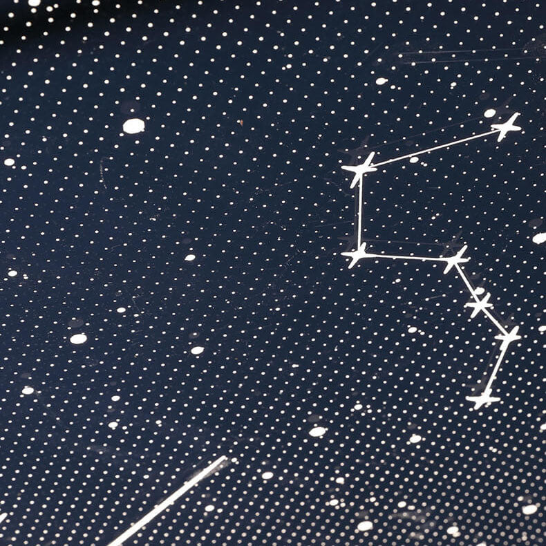 ضوء سقف مثبت LED من الألومنيوم والأكريليك والحديد بتصميم نجمة قمرية مستديرة حديثة شمالية بسيطة 