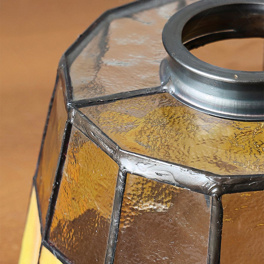 Lampe murale contemporaine rétro en verre teinté cylindrique en cuivre avec 1 lumière pour chambre 