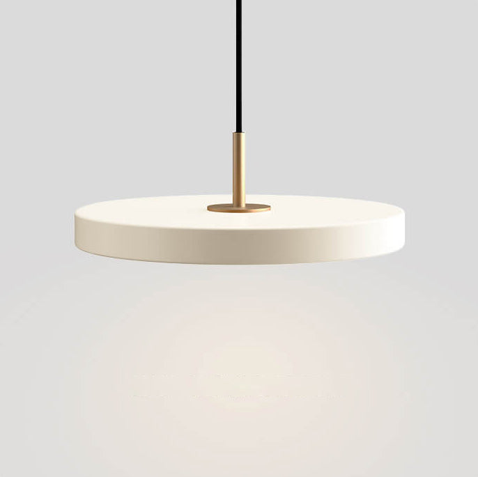 Modern Minimalist Round Disc Iron Acrylic LED Pendant Light