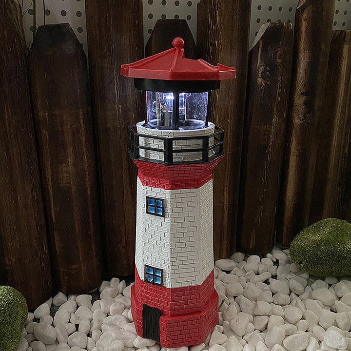 Lumière extérieure LED en résine étanche pour phare solaire créatif contemporain pour jardin 