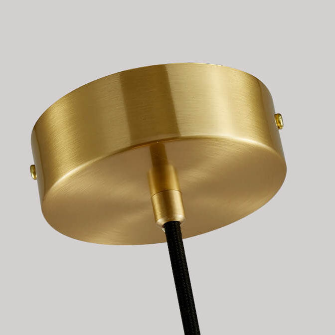 Moderne Leichte Luxus Weiße Halbkreisförmige Kupfer Lucite 1-Licht Pendelleuchte 