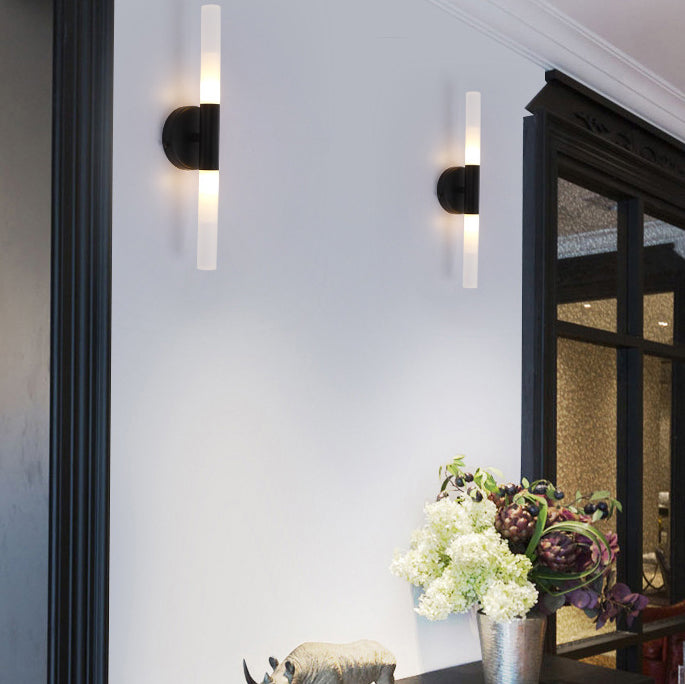 Moderne minimalistische Aluminium Eisen Zylinder LED Wandleuchte Lampe für Wohnzimmer 