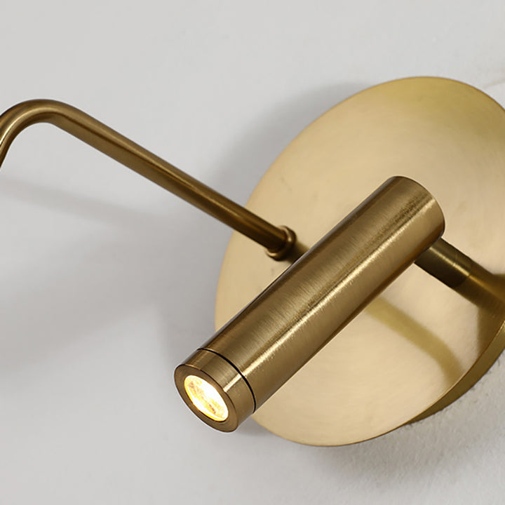 Contemporary Nordic Iron Acrylic Ball Pendant 1-Light LED Wall Sconce Lamp For Bedside