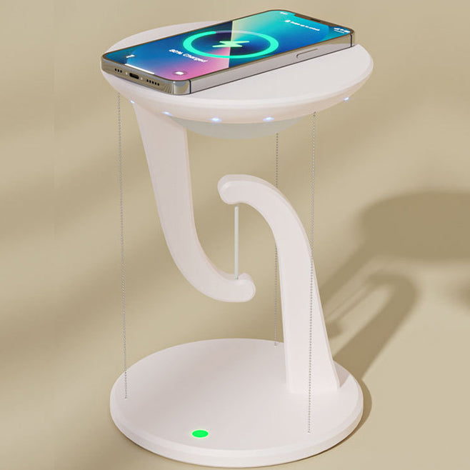 Contemporary Creative Suspended Wireless Charging ABS USB LED Table Lamp For Bedroom