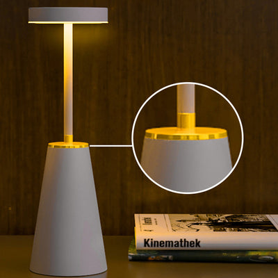 Moderne minimalistische zylindrische PC Eisen LED Tischlampe für Wohnzimmer 