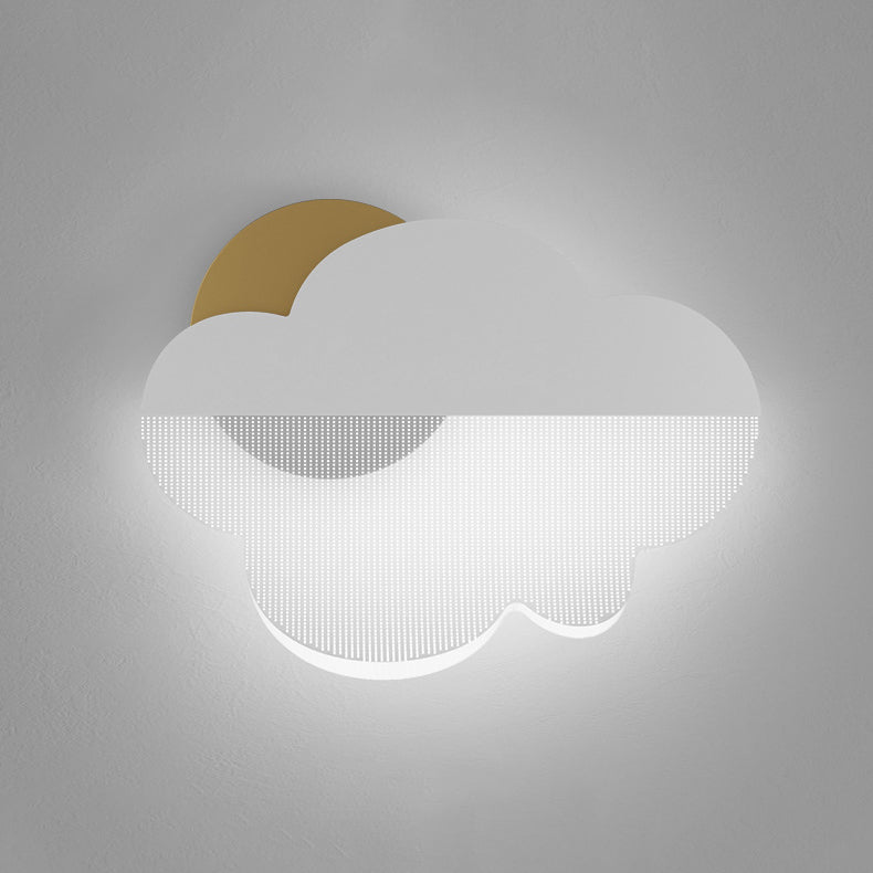 Moderne Art Deco Eisen Acryl Wolke LED Wand Leuchte Lampe Für Schlafzimmer 