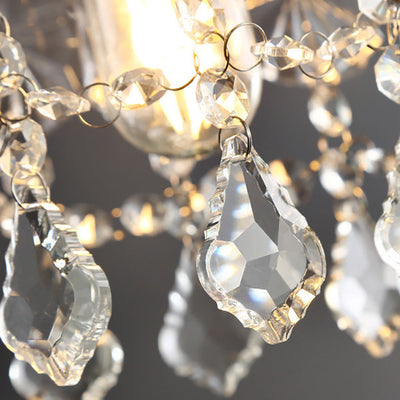 Luminaire suspendu contemporain nordique rond en laiton sculpté avec verre et cristal à 1 lumière pour salon 