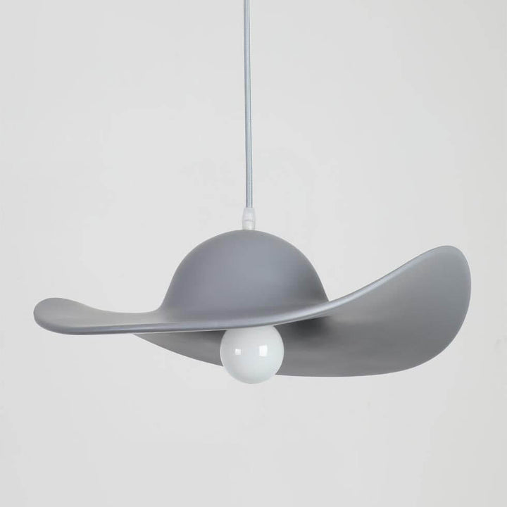 Contemporary Nordic Hat Design Resin 1-Light Pendant Light For Living Room