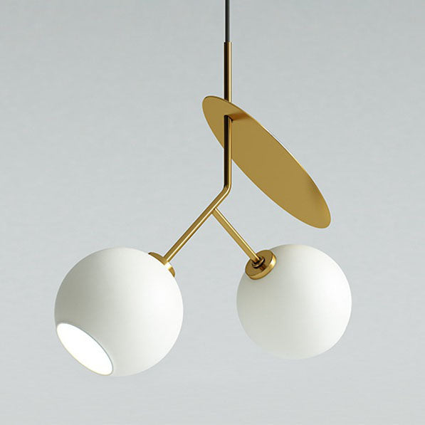 Moderne kreative Kirschglas-Eisen 1/2-Licht Pendelleuchte 