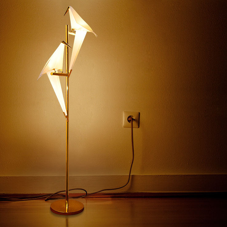 Modern Nordic Creative Iron Bird 1/2-Light Standing Floor Lamp