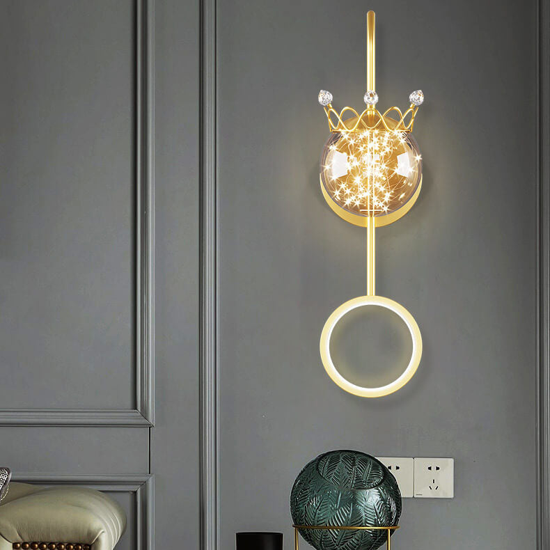Applique murale LED en fer et aluminium créatif contemporain pour chambre 