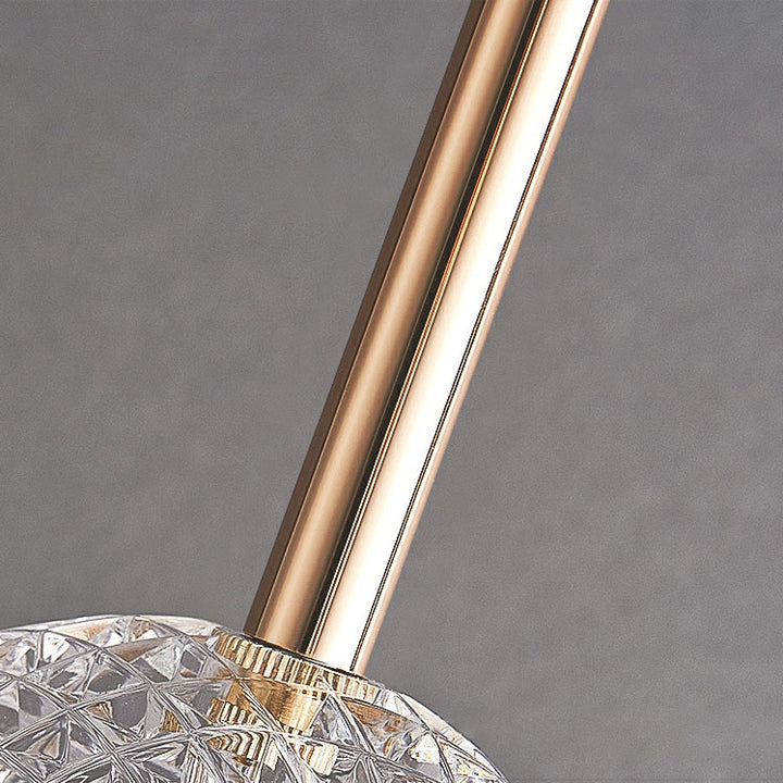 Zeitgenössischer Luxus Zinklegierung Acrylschirm Ovaler Ring LED Kronleuchter für das Wohnzimmer 