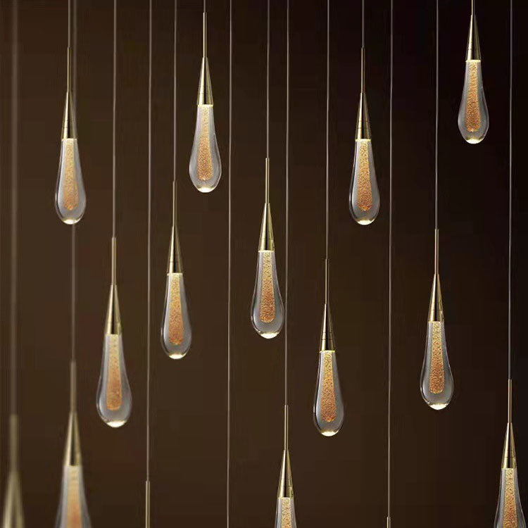 Modern Personality Creative Crystal Drops LED Pendant Light