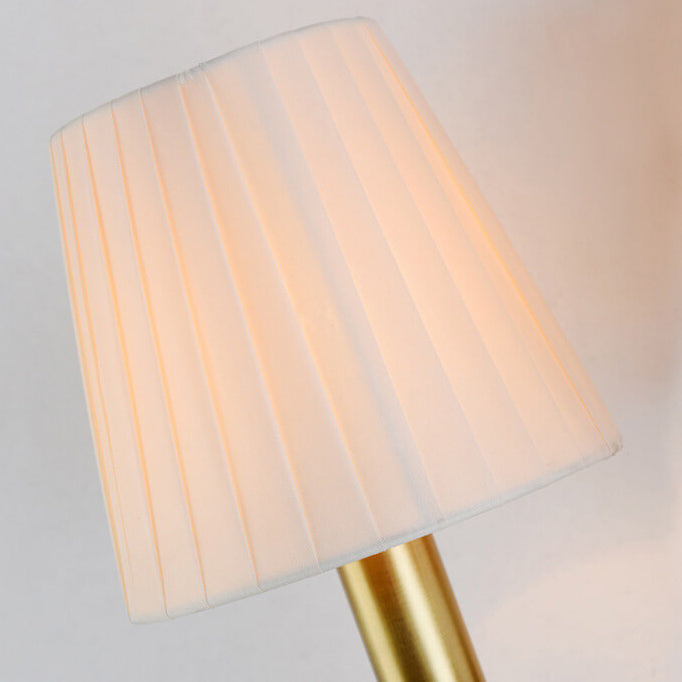 Zeitgenössische skandinavische florale runde Kerzenhalter Vollmessing Stoff 2-Licht Wandleuchte Lampe für Wohnzimmer 