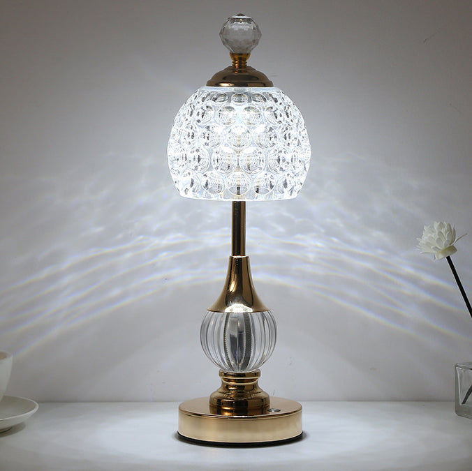 Lampe de Table LED USB en Métal et Acrylique Ananas Créative Moderne pour Chambre 