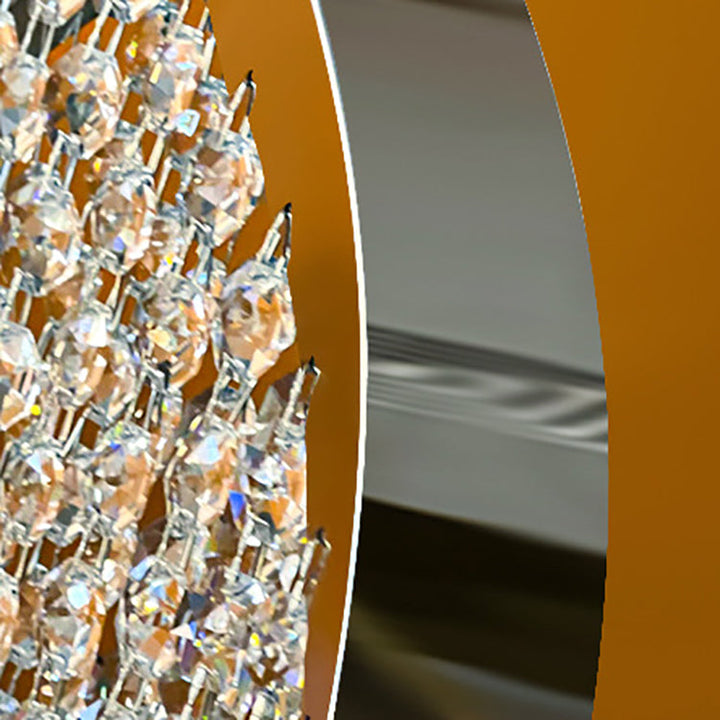 Lustre à LED en cristal en forme de goutte d&