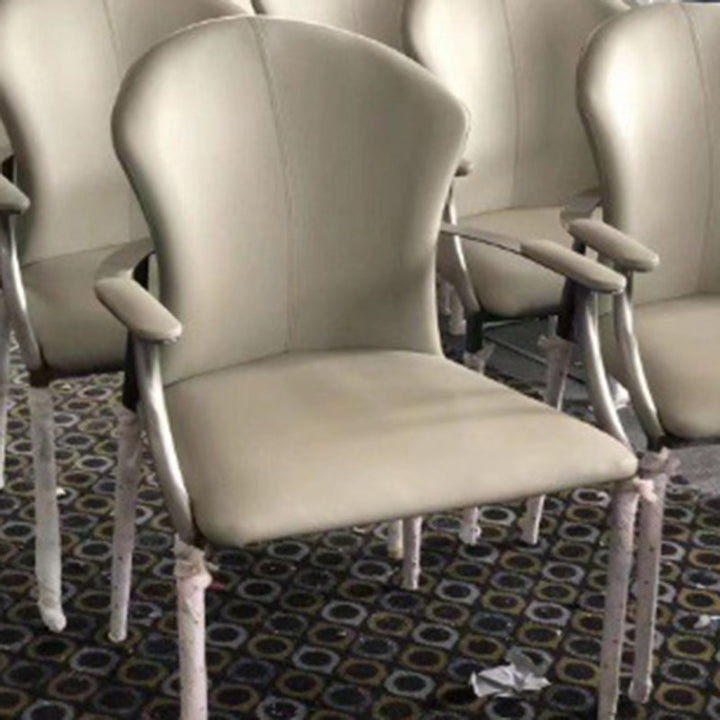 Moderne Einfachheit Mikrofaserleder Edelstahl Schwamm Quadrat Umwickelung Esszimmerstuhl Rückenlehne Armlehne Für Esszimmer 