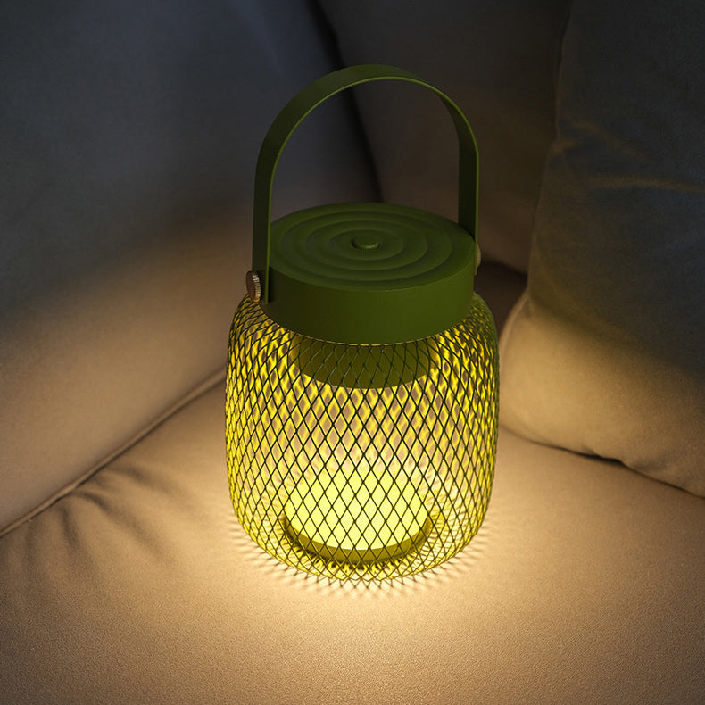 Zeitgenössische kreative Flasche Eisen Acryl LED Tischlampe für Wohnzimmer 