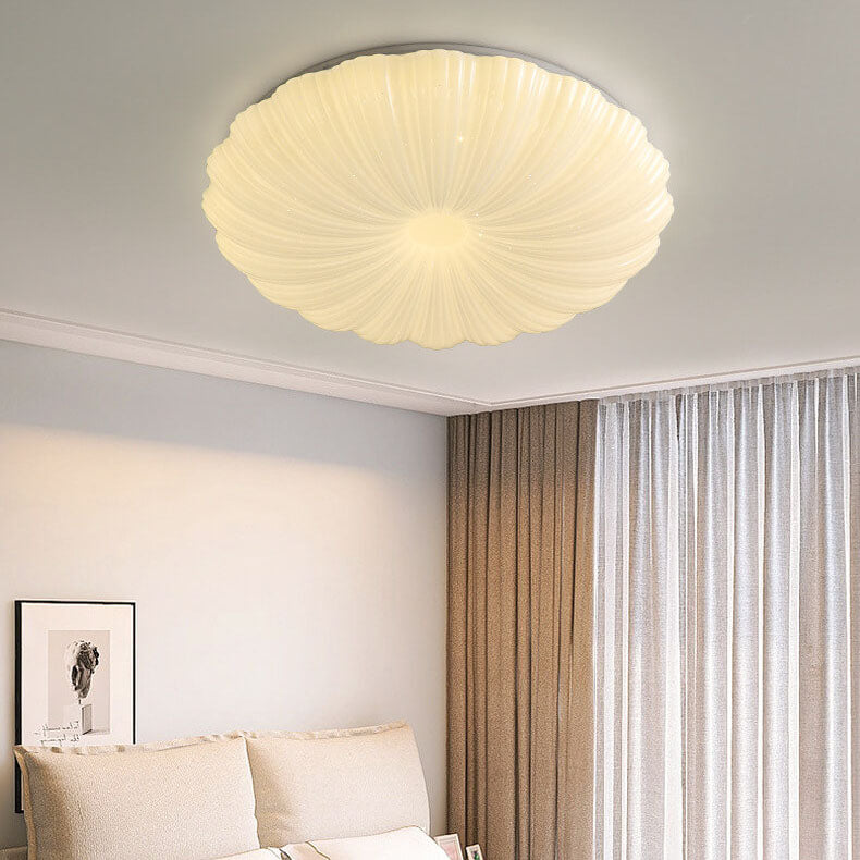 Modern Minimalist Shell Acrylic LED Flush Mount Ceiling Light