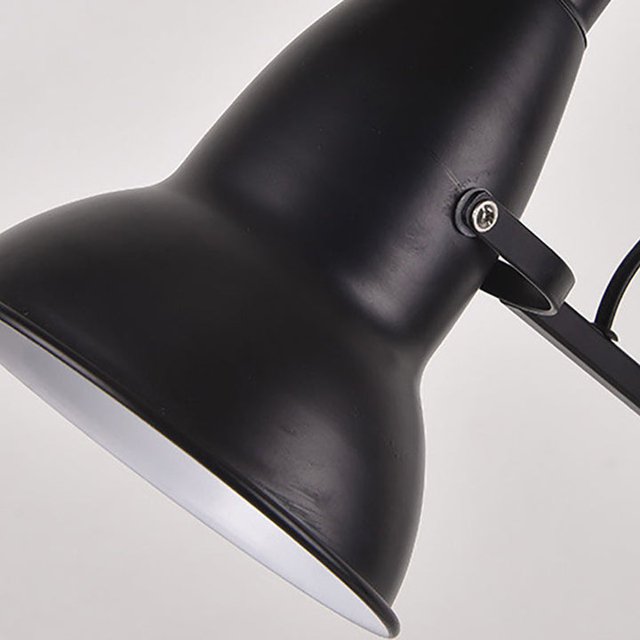 Lampe de table 1 lumière en cuir avec abat-jour cylindrique en fer nordique contemporain pour chambre 