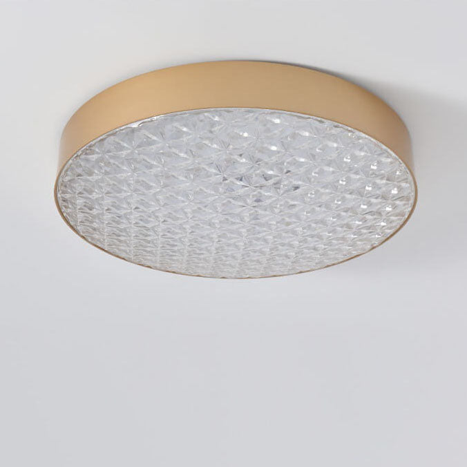 Moderne leichte Luxus einfache Schmiedeeisen runde LED-Deckenleuchte 