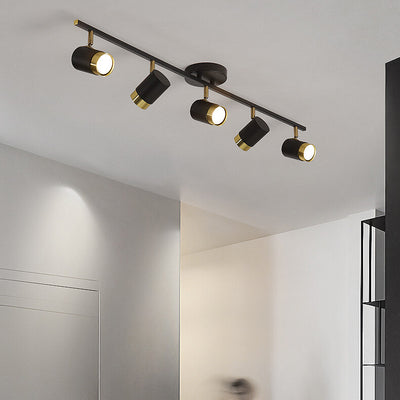 Moderne kreative Acryl-Track-Spotlight LED-Deckenleuchte mit halb bündigem Einbau 
