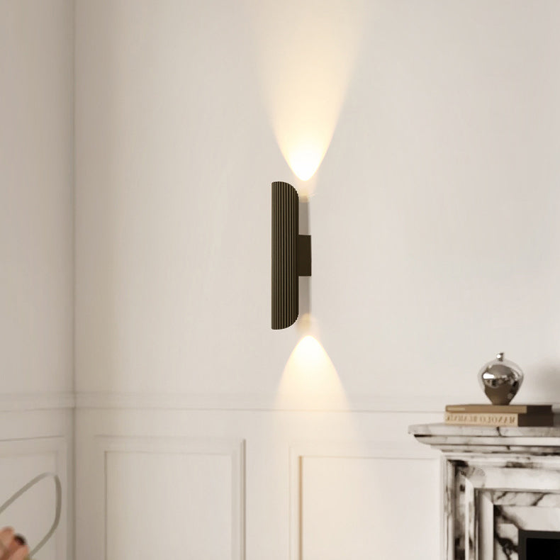 Moderne Nordic Eisen Aluminium Zylinder Streifen LED Wand Leuchte Lampe Für Nacht 