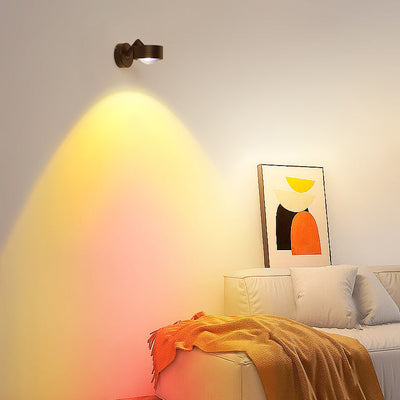 Moderne Einfachheit Zylinder Aluminium 1-Licht Wandleuchte Lampe für Schlafzimmer 
