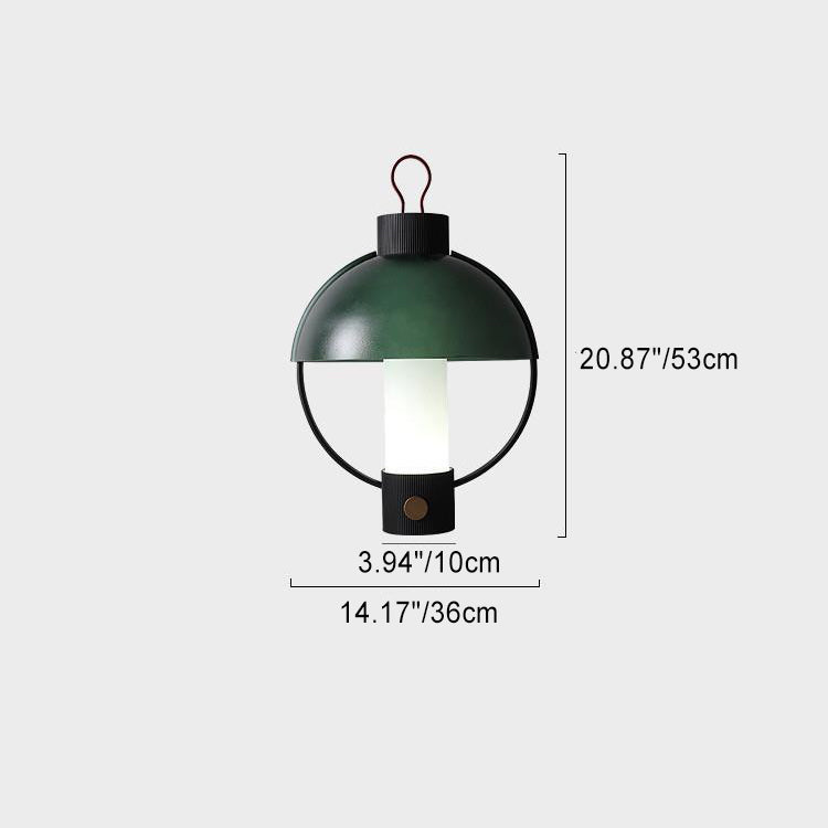 Zeitgenössische kreative runde Kuppelzylinder-Aluminiumglas-1-Licht-Tischlampe für Wohnzimmer 