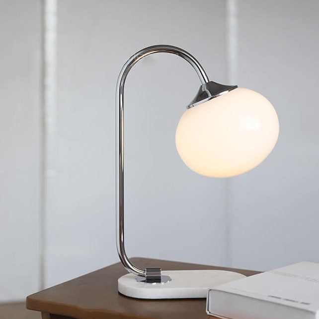 Lámpara de Mesa de Esfera de Vidrio Nostálgica Minimalista Nórdica de 1 Luz 