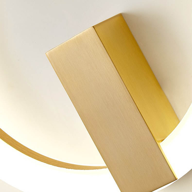 Moderne minimalistische runde Eisen-Aluminium-PVC-LED-Wandleuchte für das Schlafzimmer 